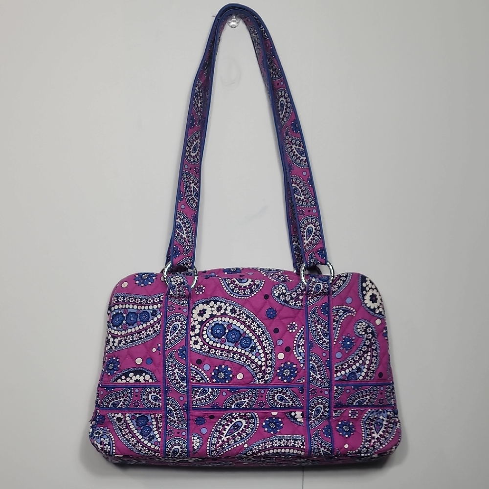 Vera Bradley Vibrant Paisley Shoulder Bag & Cosmetic Bag Set